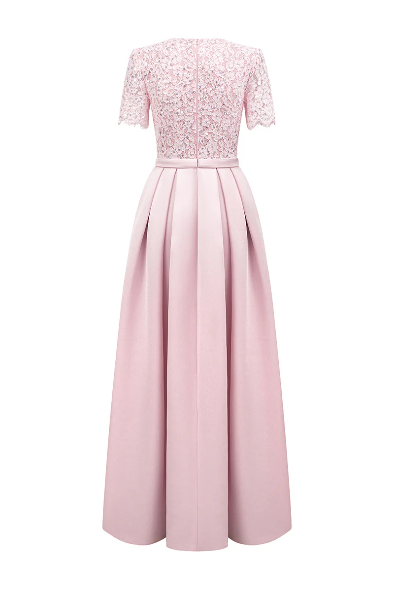 Lyanna A-line Draped Maxi Dress