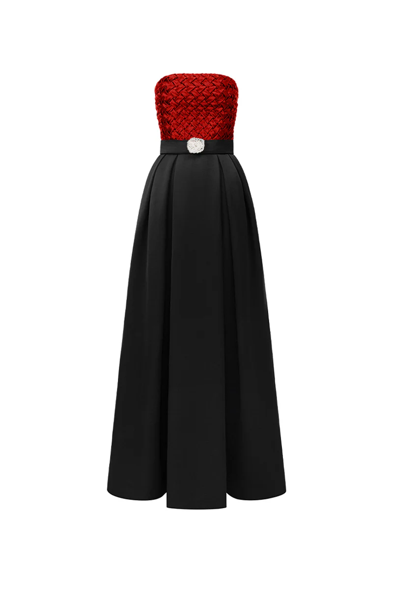 Tatum A-line Crochet Maxi Dress