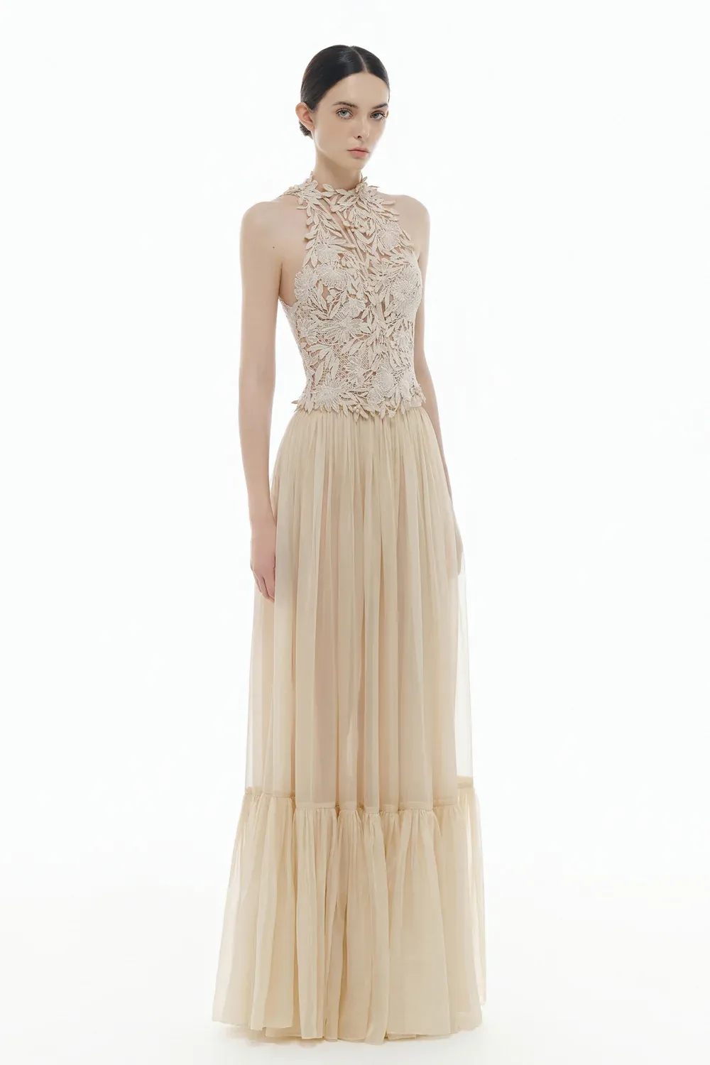 Sylvie A-line Shirring Skirt