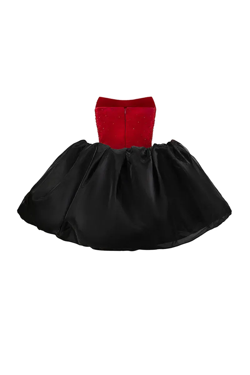 Cadence A-line Cape Sleeve Mini Dress