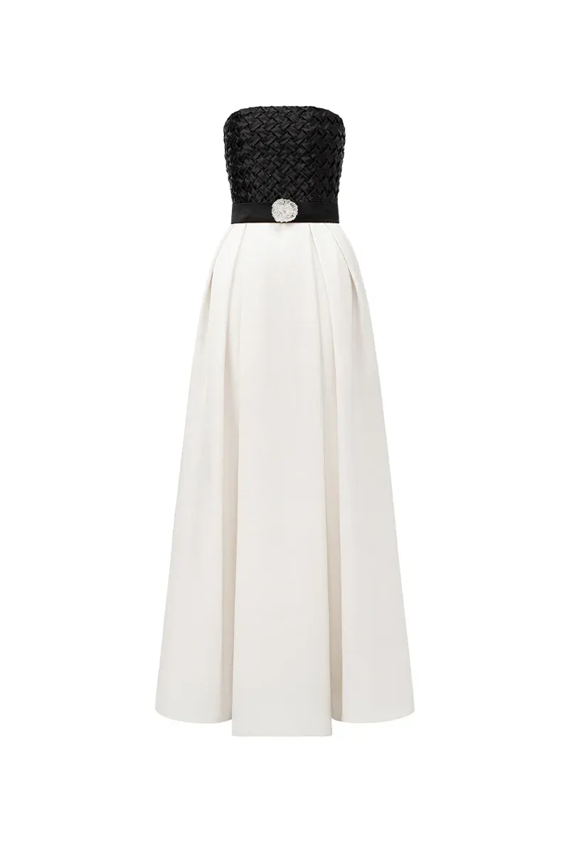 Tatum A-line Crochet Maxi Dress