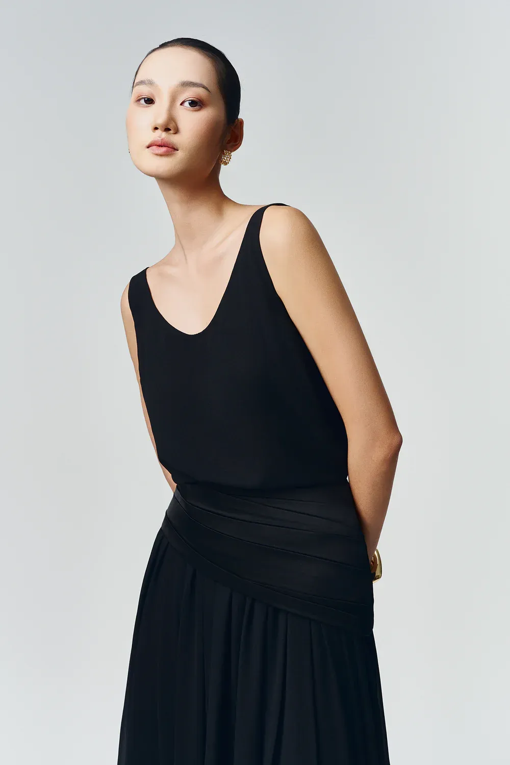 Luna A-line Gathering Skirt