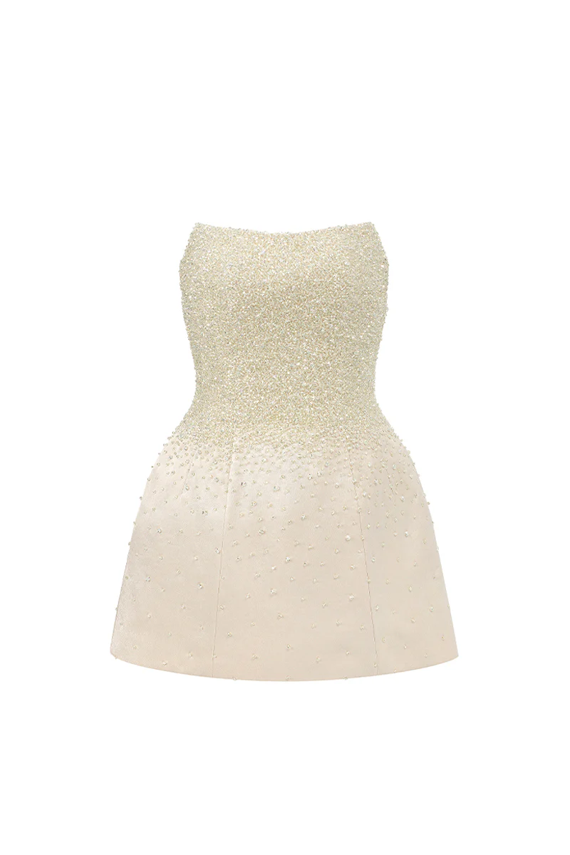 Cadence A-line Cape Sleeve Mini Dress