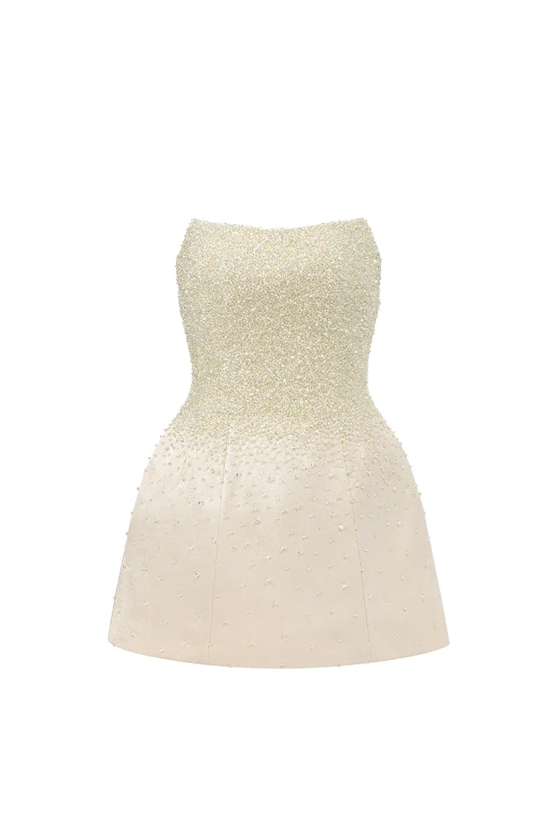 Cadence A-line Cape Sleeve Mini Dress