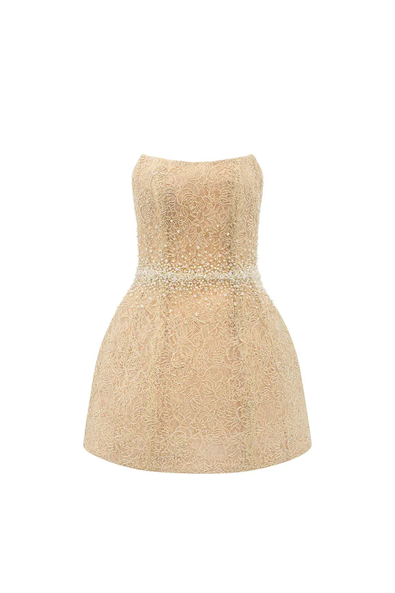Mae A-line Lace Mini Dress