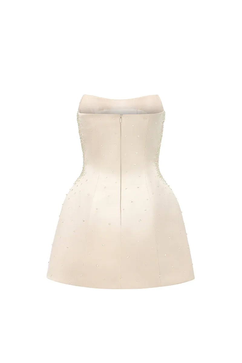 Cadence A-line Cape Sleeve Mini Dress