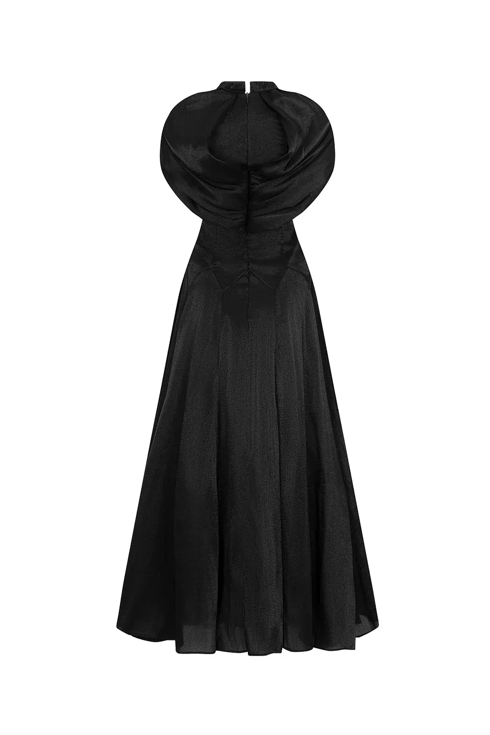 Alexandra A-line Cape Shoulder Polycotton Ankle Length Dress