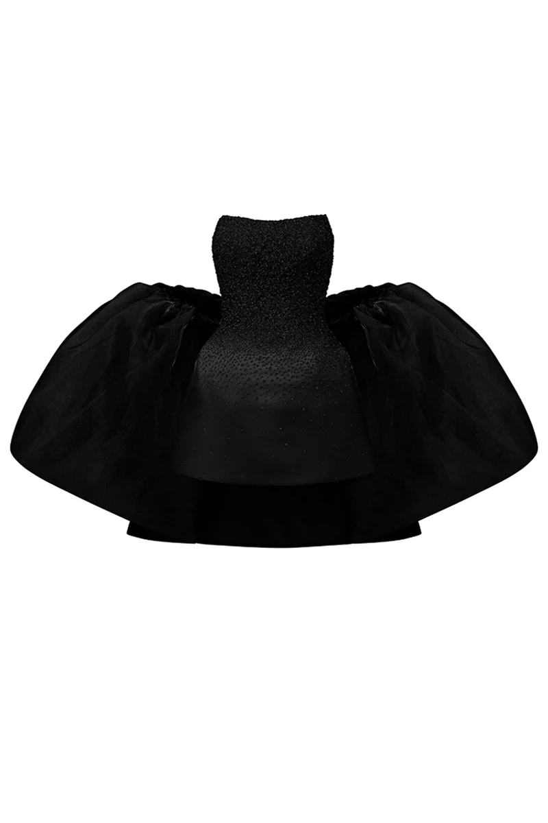 Cadence A-line Cape Sleeve Mini Dress