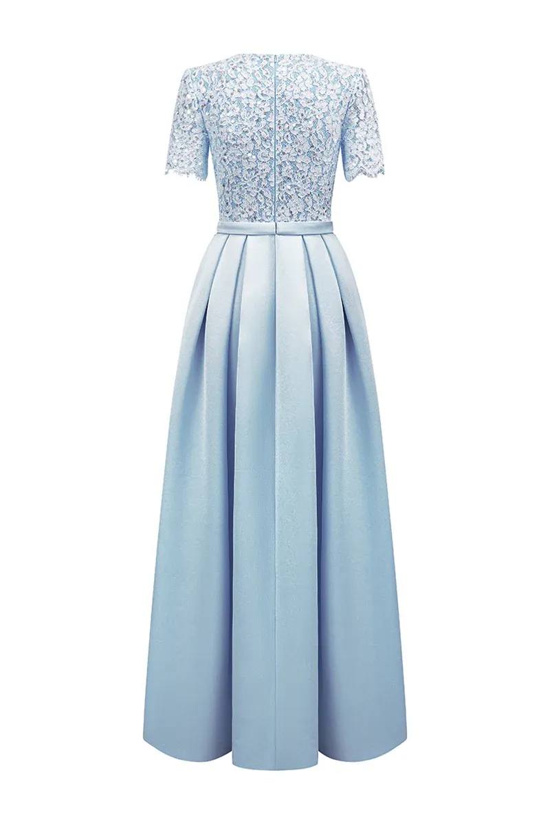 Lyanna A-line Draped Maxi Dress