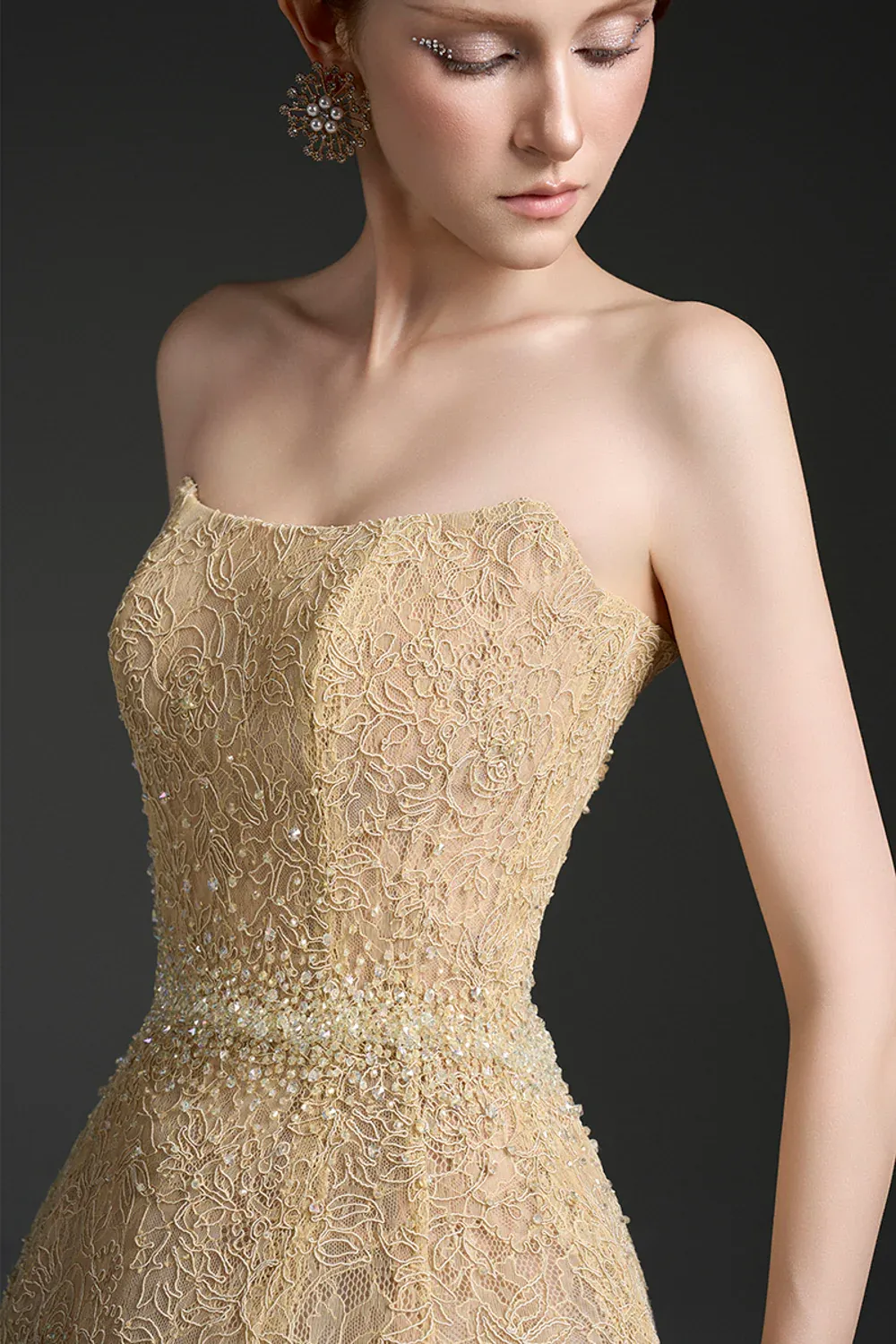 Mae A-line Lace Mini Dress