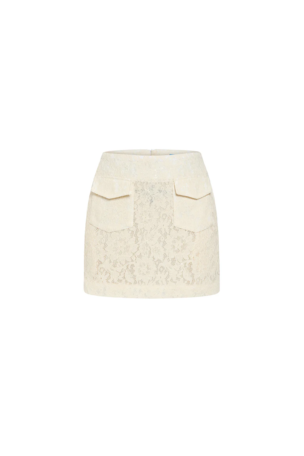 Eiry A-line Flap Pocket Lace Mini Skirt