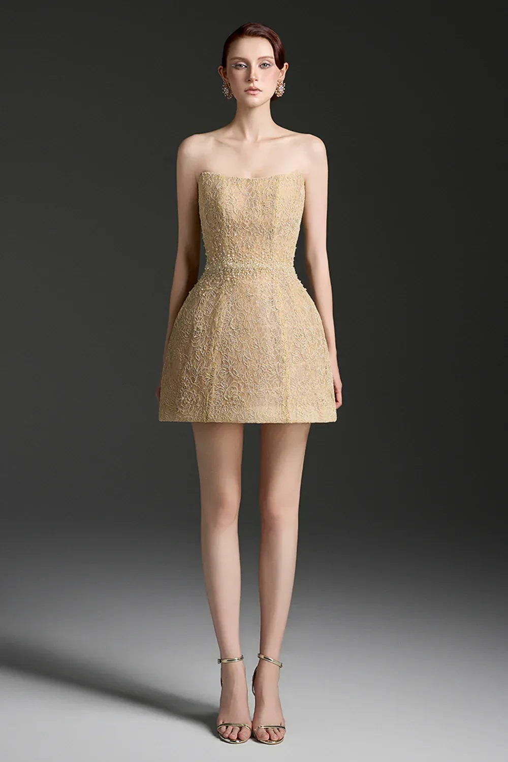 Mae A-line Lace Mini Dress