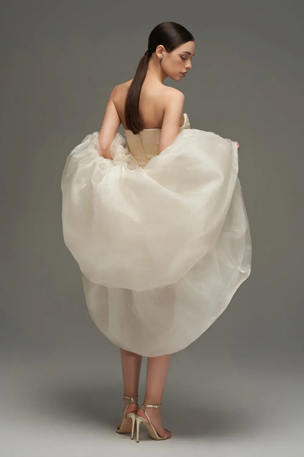 Cadence A-line Cape Sleeve Mini Dress