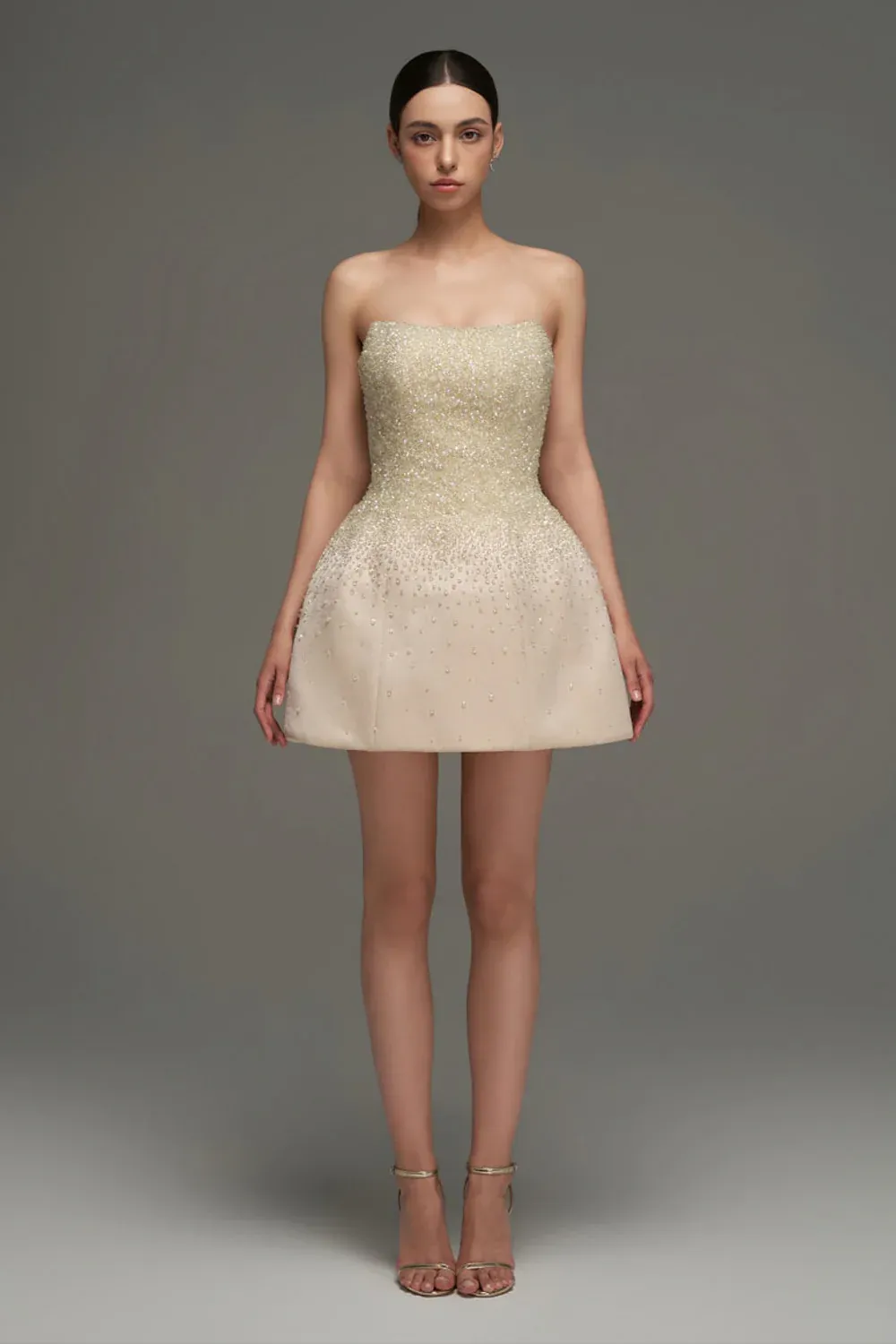 Cadence A-line Cape Sleeve Mini Dress