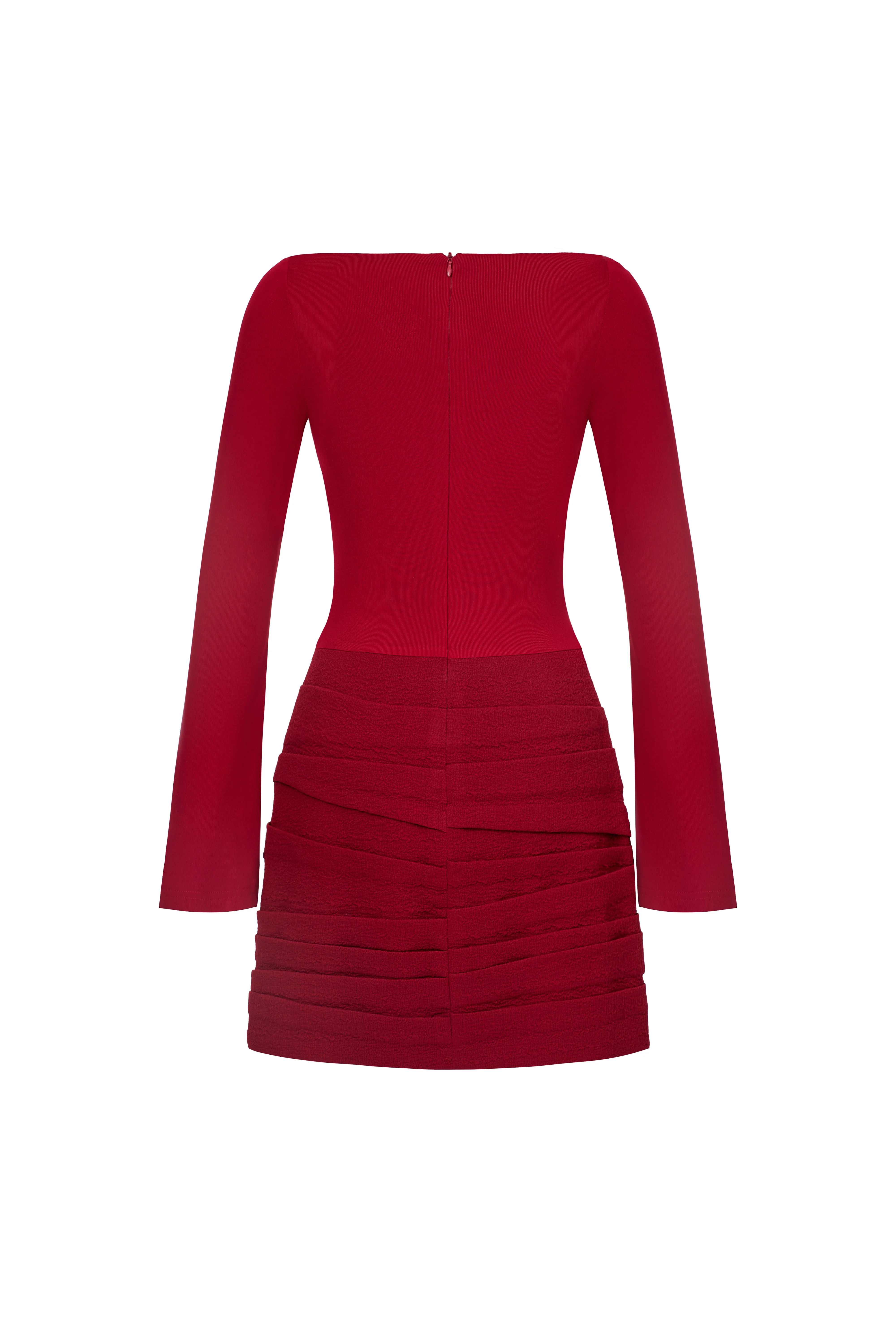 Sunshine A-line Boat Neck Jersey Mini Dress