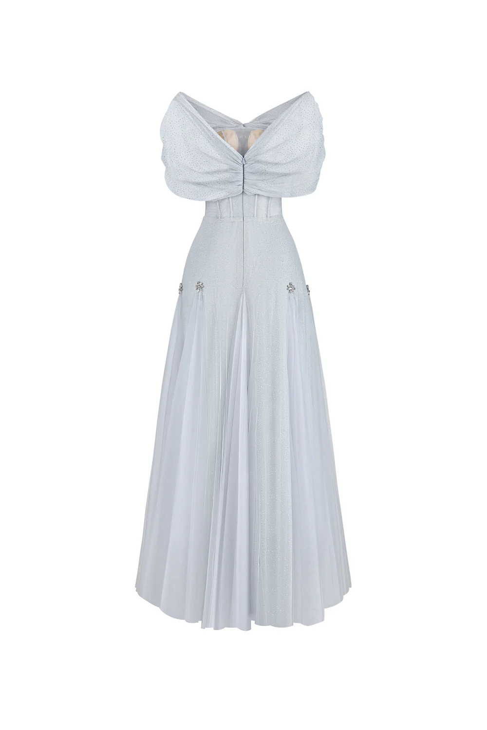 Iriséa A-line Corset Waist Tulle Ankle Length Dress