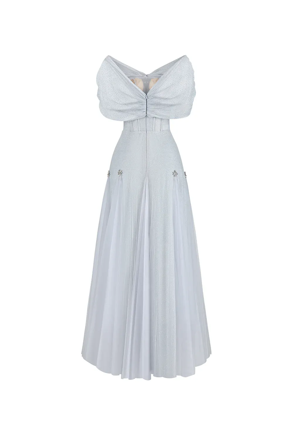 Iriséa A-line Corset Waist Tulle Ankle Length Dress