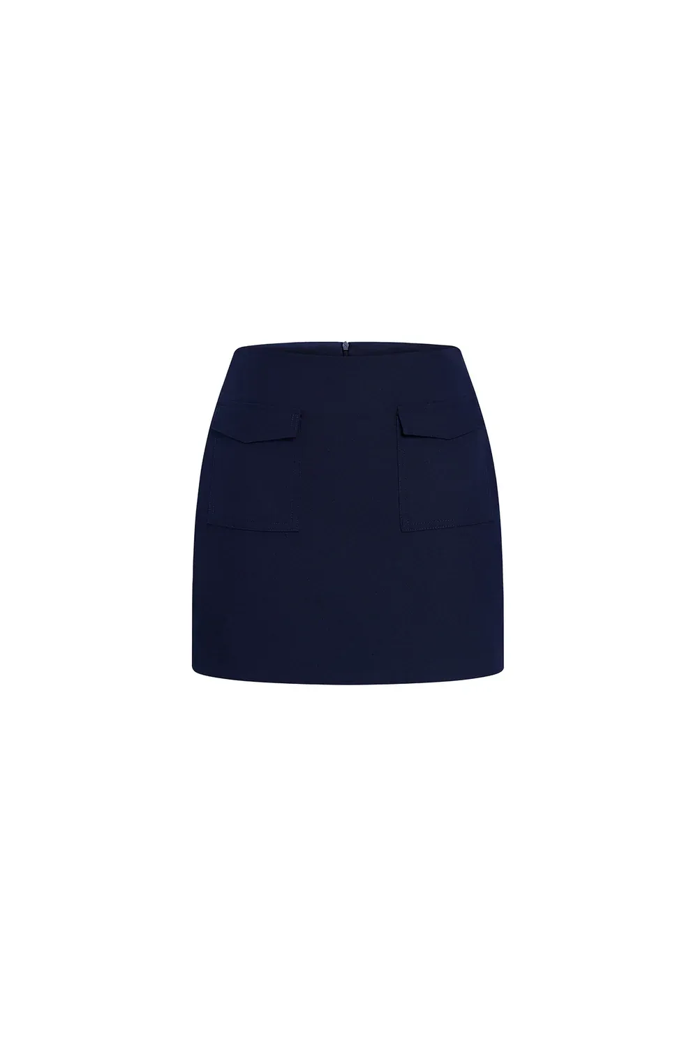 Aroi A-line Side Pocket Twill Mini Skirt
