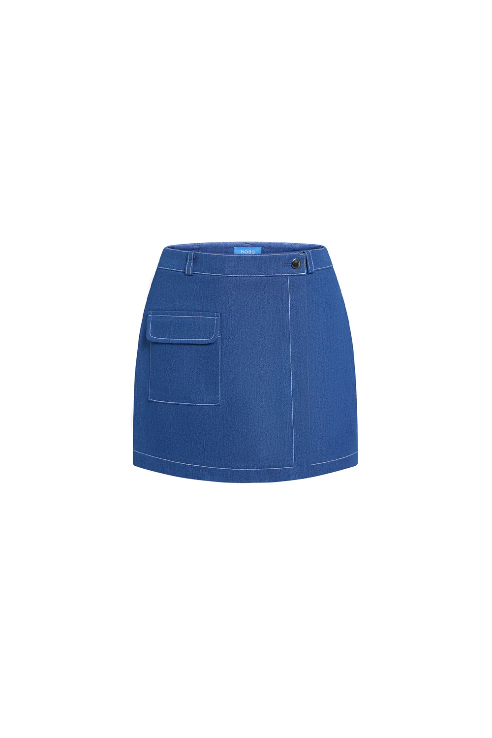 Ina A-line Patch Pocket Denim Mini Skort