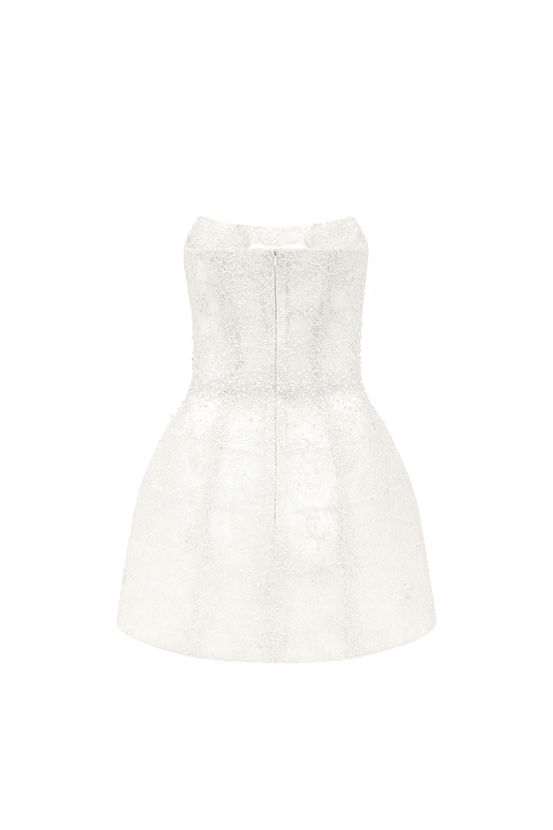 Mae A-line Lace Mini Dress