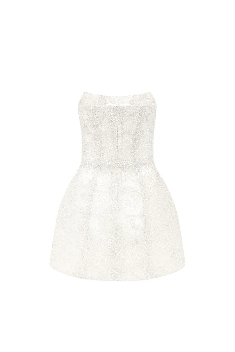 Mae A-line Lace Mini Dress