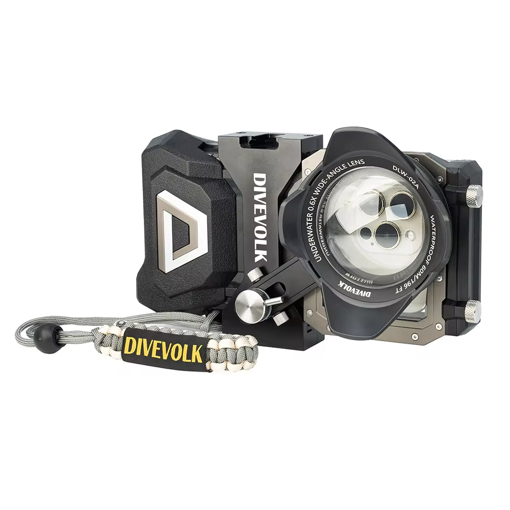 Underwater Wide-angle Conversion Lens X0.6 for DIVEVOLK Housing and Compact Camera Houisng