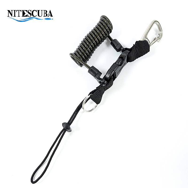 316 Anti-lost Spiral Spring Coil Camera Lanyard Clip Buckle