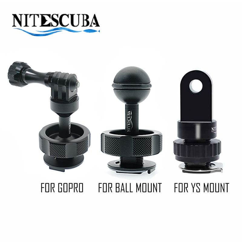 NS029 NS041 NG02 hotshoe gopro mount, YS mount, ball mount