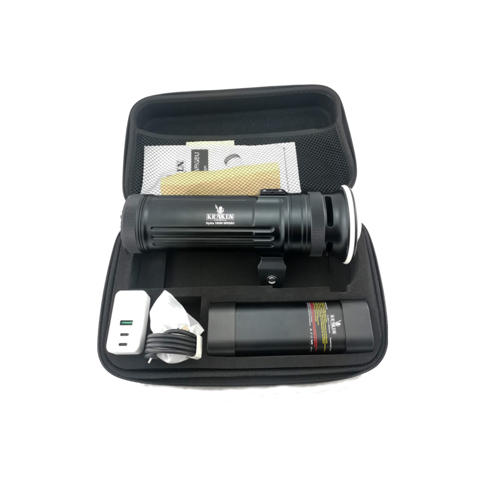 Kraken Hydra 15000 WRGBU Multi functional Integrated High Explosive Mode Flashlight