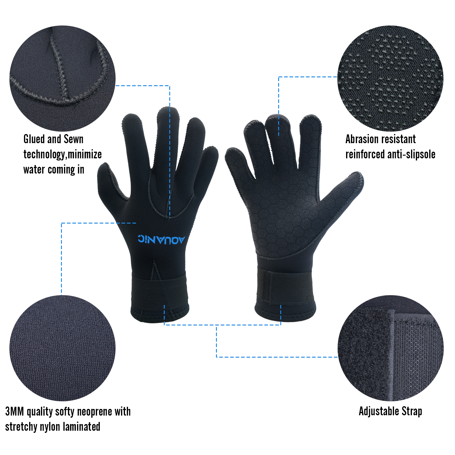 NiteScuba 3mm Neoprene Diving Gloves