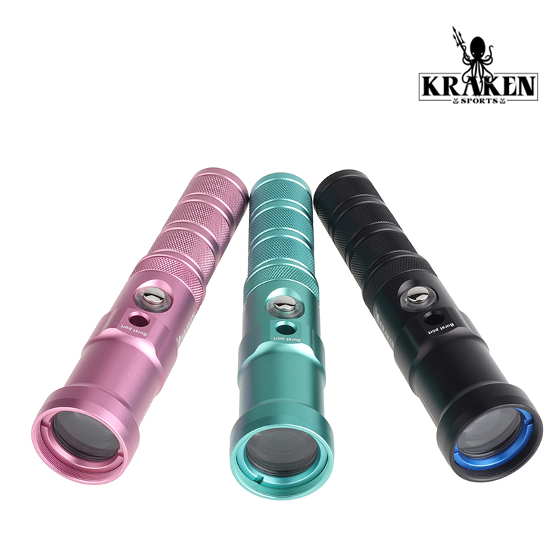 Kraken Snoot V2 800 Lumen Diving Light Portable Flashlight with Multiple Colors-nitescuba