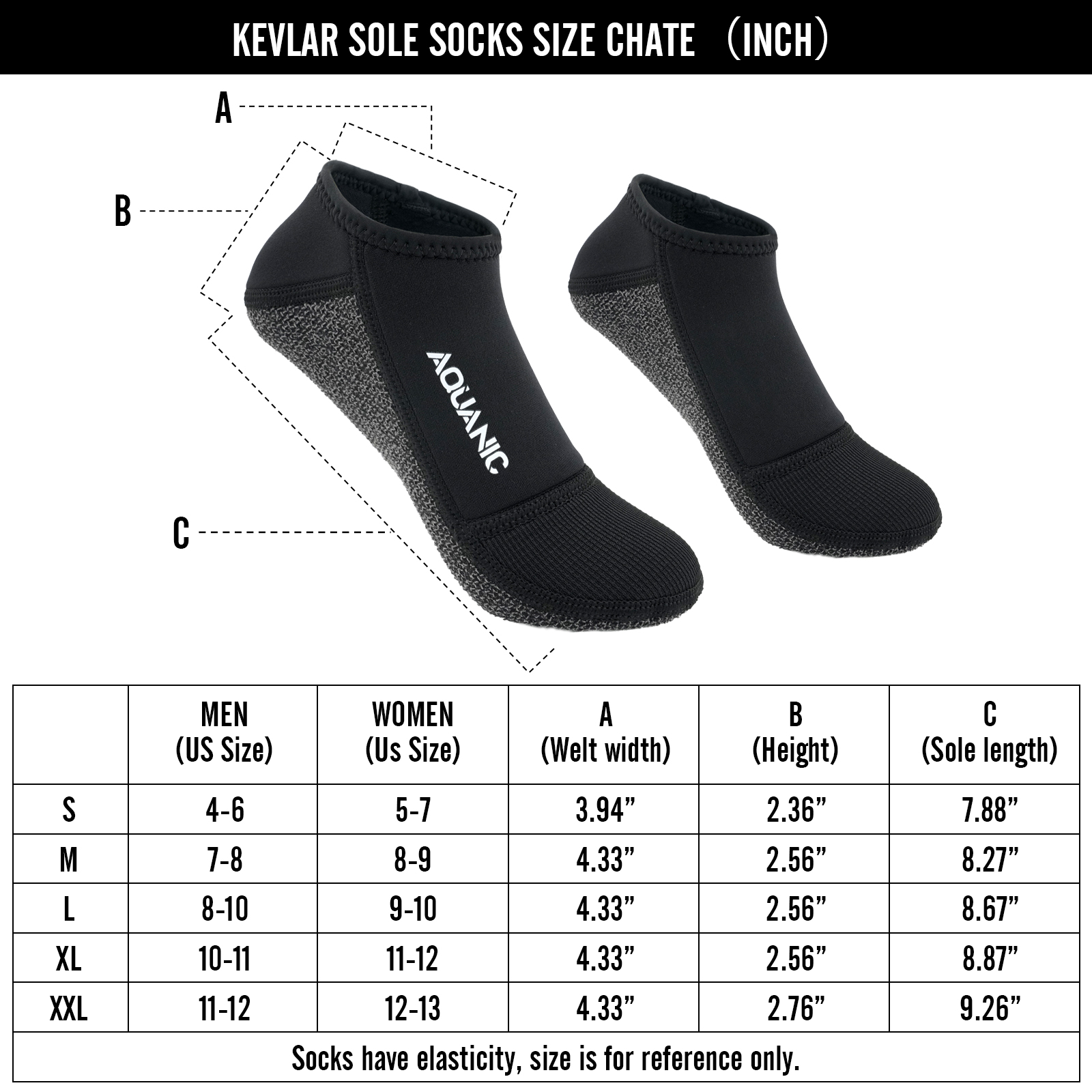 Aquanic Kevlar Diving Socks