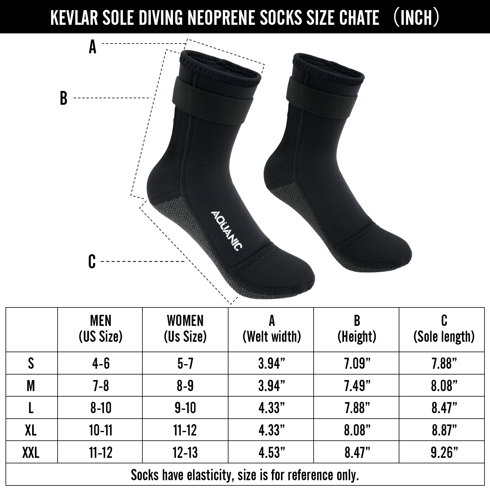 Nitescuba 3mm Neoprene Sand Socks,Wear-resistant Tie Strap Design Diving , Beach Soccer and Outdoor Water Sports