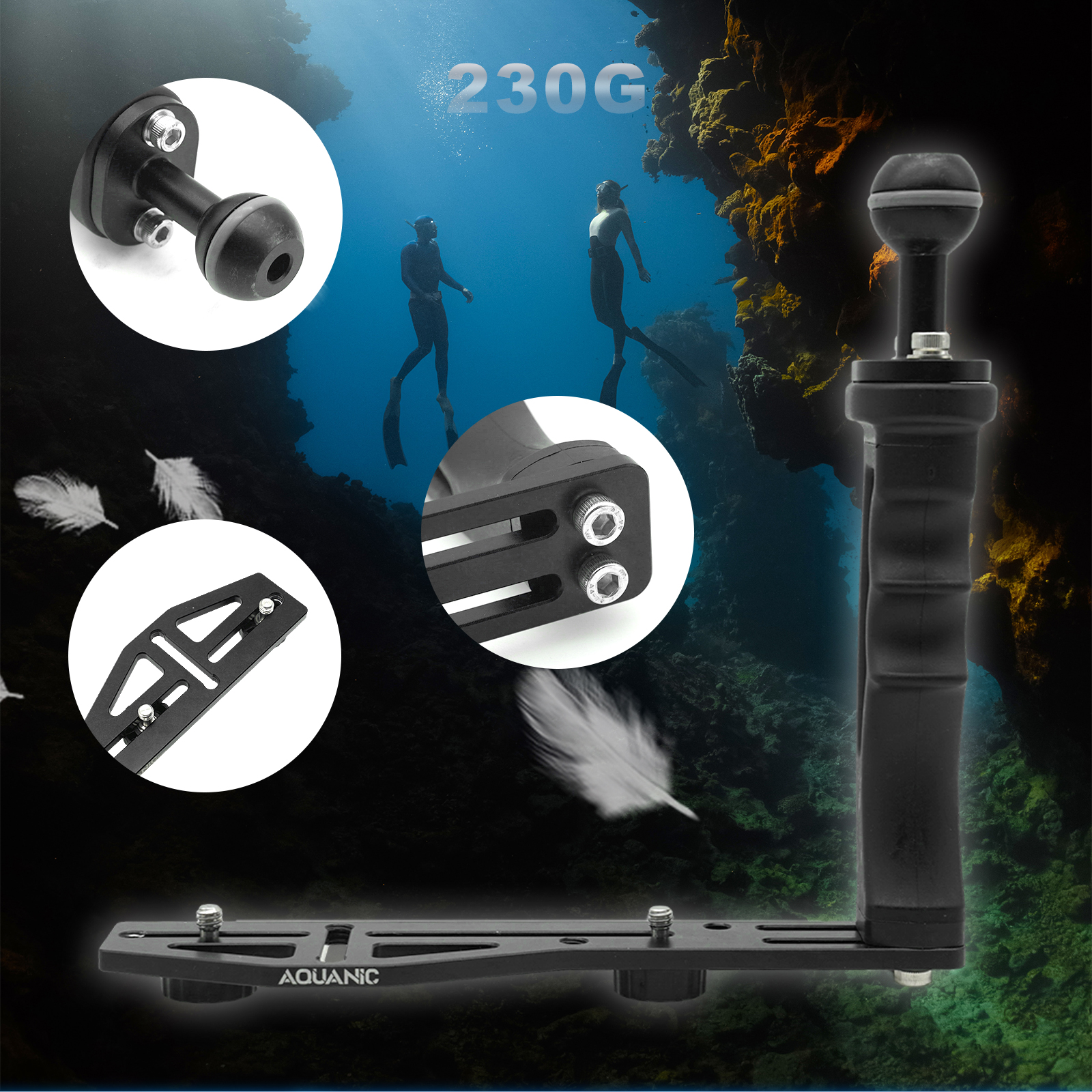 Aquanic AS060 portable diving photography stands