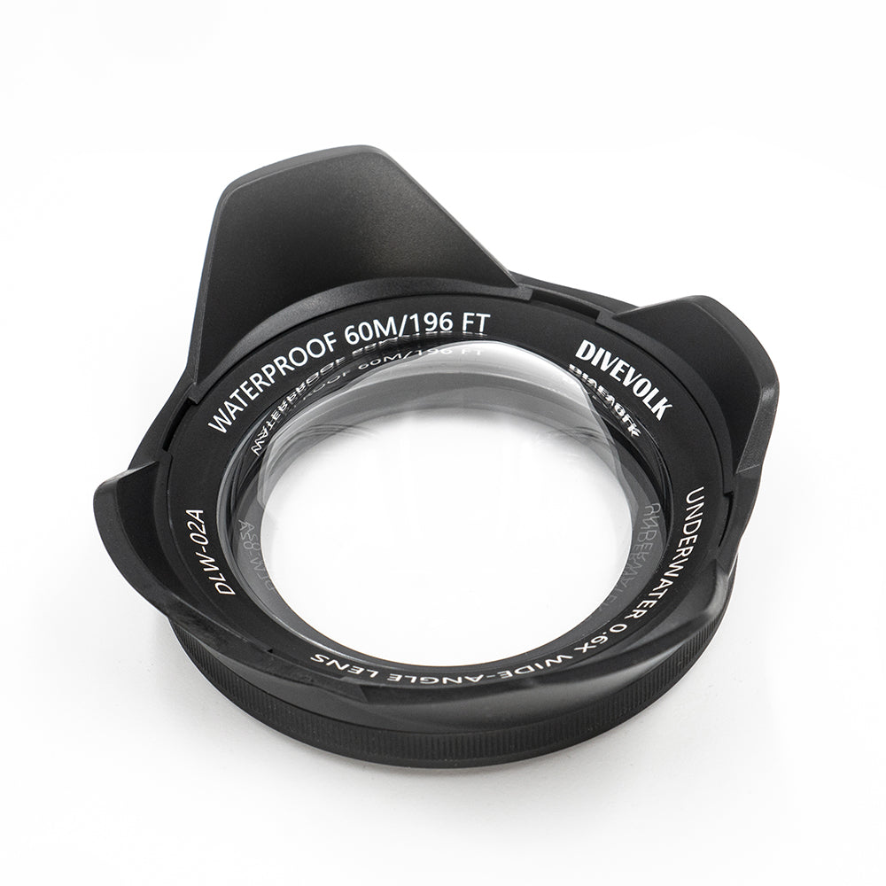 Underwater Wide-angle Conversion Lens X0.6 for DIVEVOLK Housing and Compact Camera Houisng