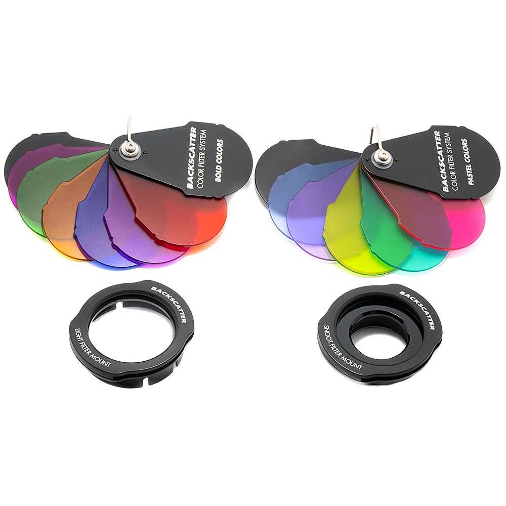 Backscatter Color Filter System Full Bundle for Mini Flash, Macro Wide 4300 Light & OS-1 Optical Snoot