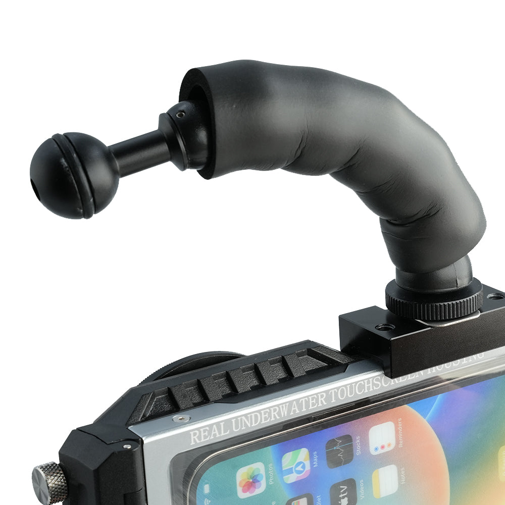 cold shoe flexible arm with 1-inch ball head-nitescuba