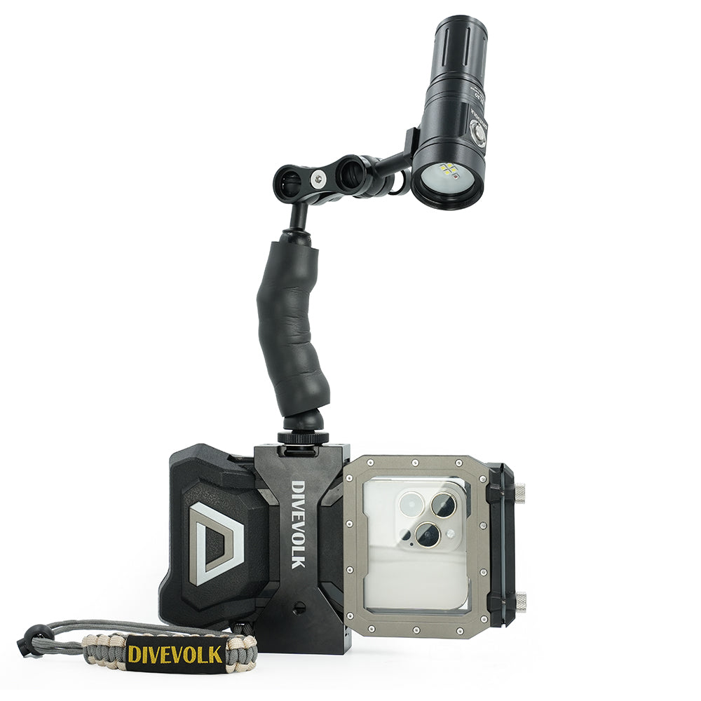 cold shoe flexible arm with 1-inch ball head-nitescuba