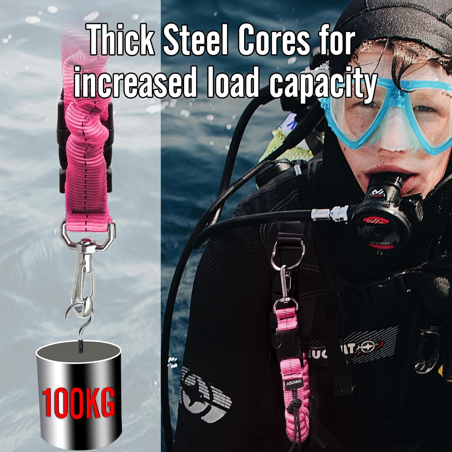 Nitescuba SX32 Scuba Diving Spring Clip Lanyard