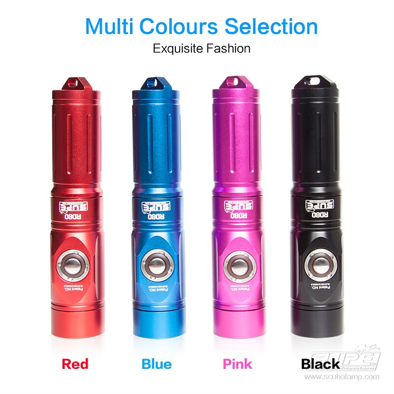 Supe Rd80 Diving Light Red Filter Flashlight 1200 Lumens-nitescuba