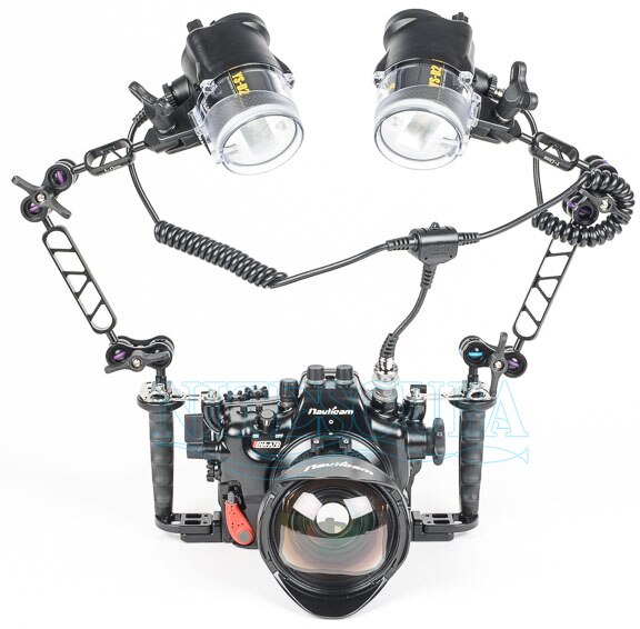 Sea&Sea 03470 One Turn Two 5-pin Flash Sync Cable Diving Sync Cord Digital Fiber Optic Cable-nitescuba