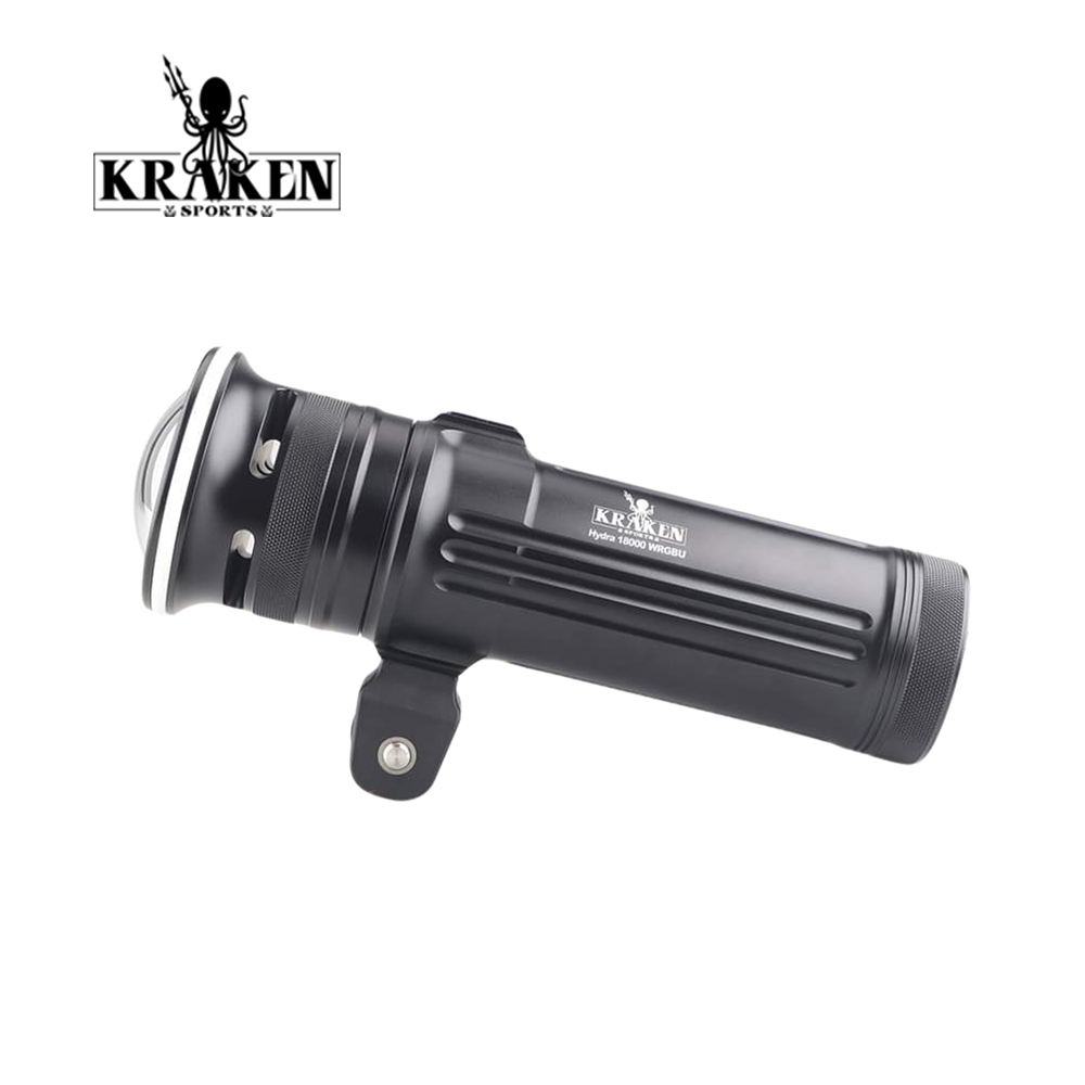 Kraken Hydra 18000 lumens multifunctional diving flashlight with multi-color UV light