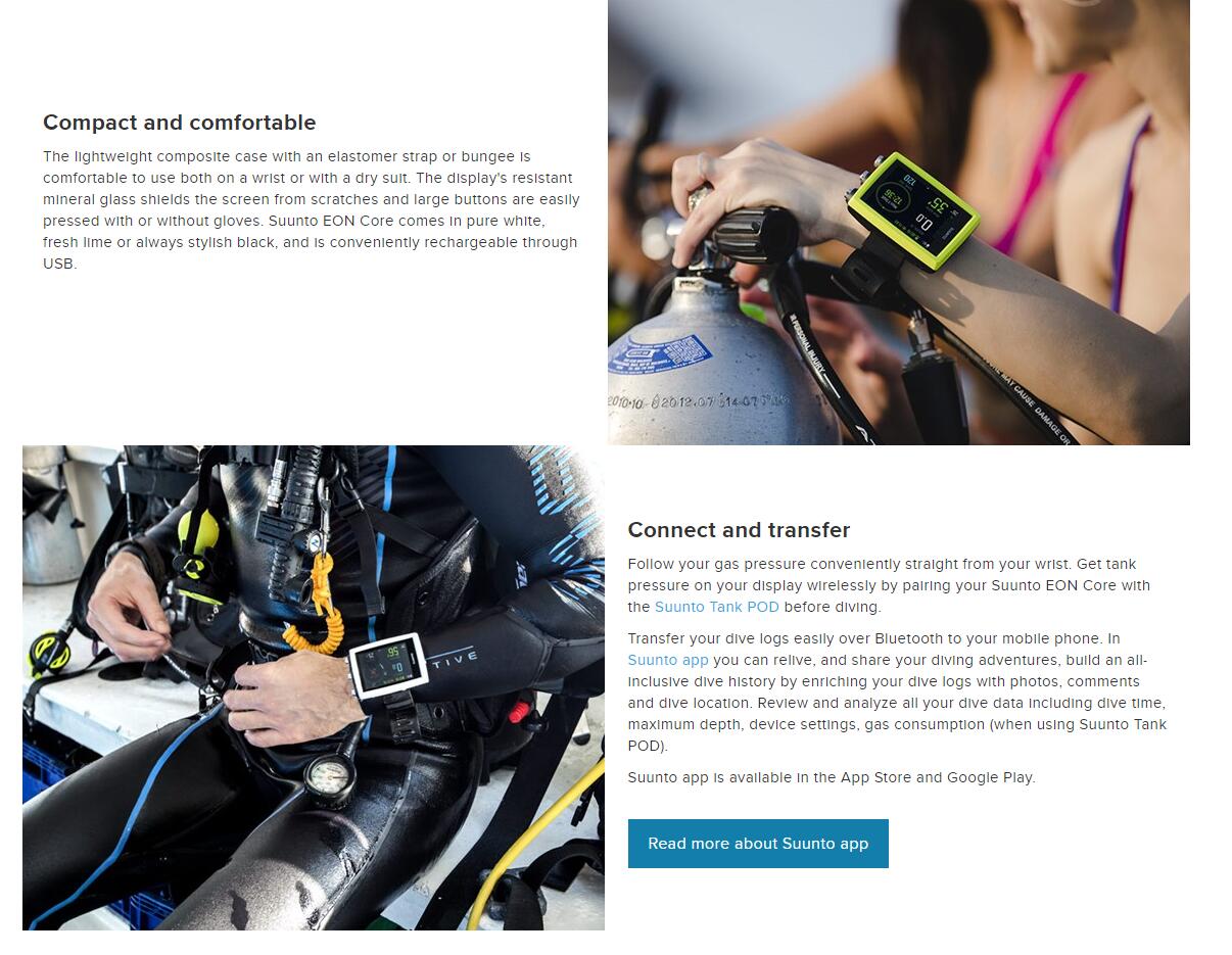 Suunto Eon Core Scuba Diving Computer Watch-nitescuba