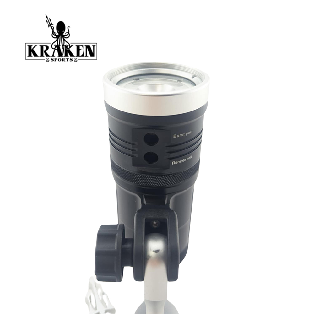 Kraken Hydra 8000 V2 diving light remote control support-nitescuba