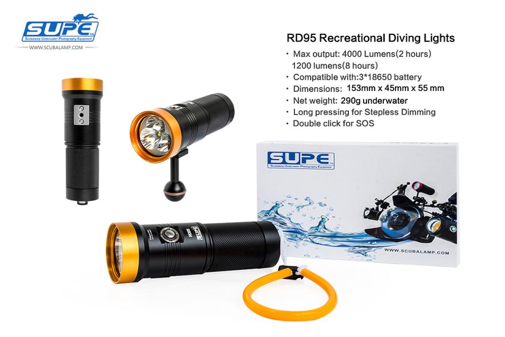 Scubalamp Rd95 Cave Scuba Diving Waterproof