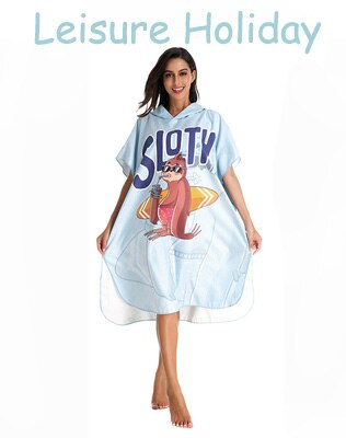 NiteScuba Microfiber Printing Changing Robe Bath Towel