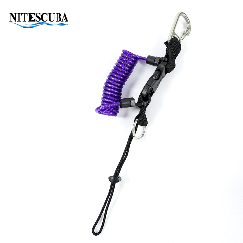 316 Anti-lost Spiral Spring Coil Camera Lanyard Clip Buckle