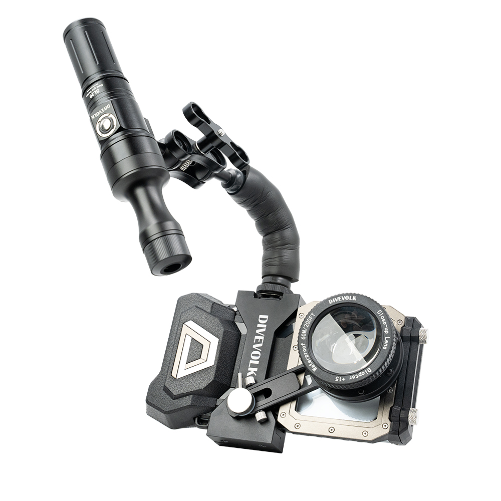 cold shoe flexible arm with 1-inch ball head-nitescuba