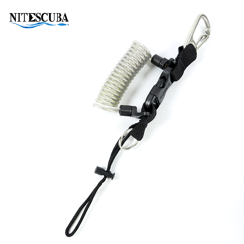 316 Anti-lost Spiral Spring Coil Camera Lanyard Clip Buckle