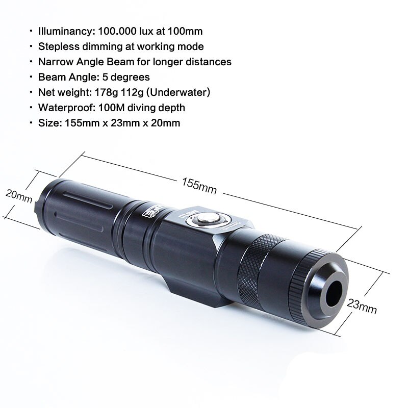 Scubalamp Diving Spot Light Macro Lamp-nitescuba